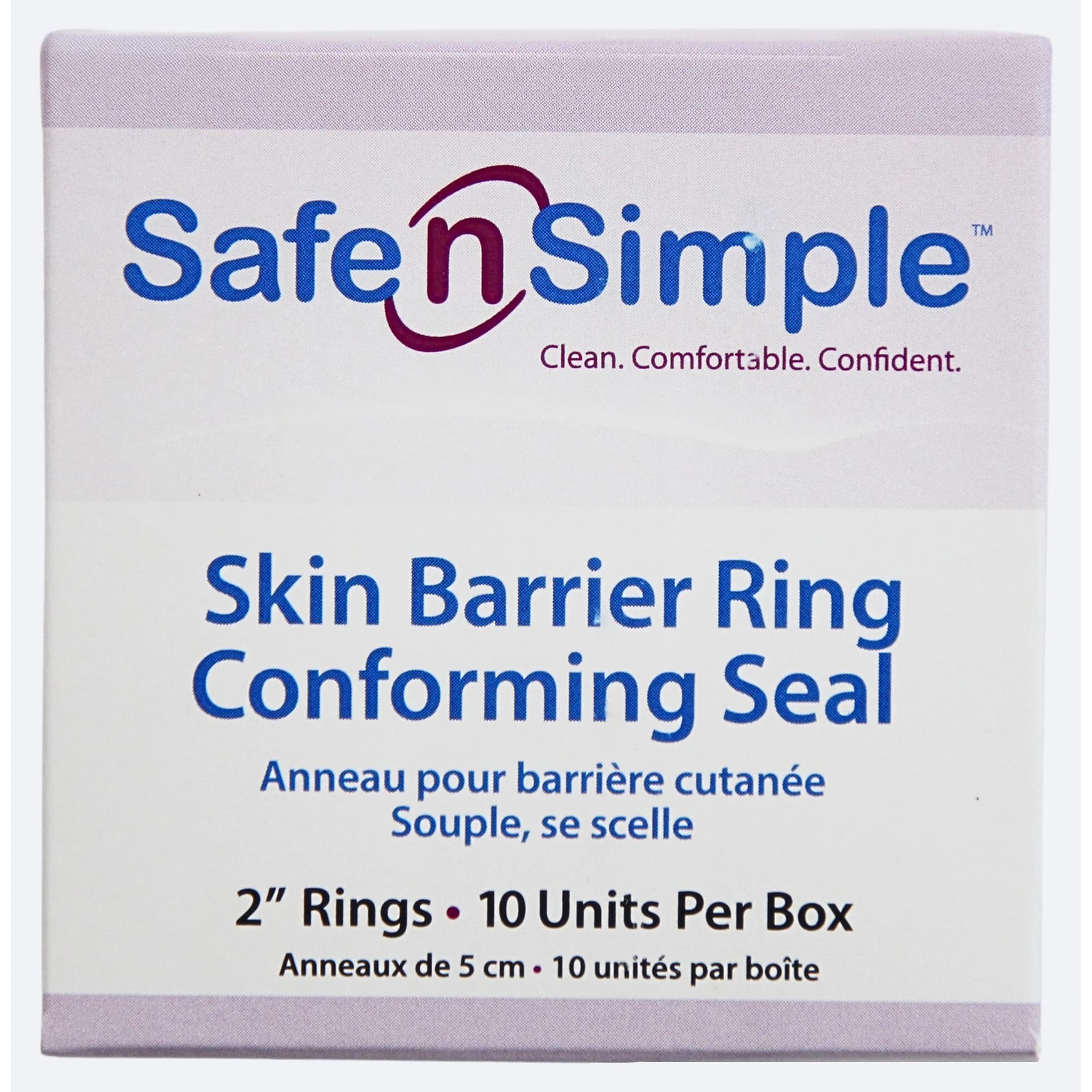 Safe n Simple Conforming Skin Barrier Rings with Aloe, 2 Inch - Image 2