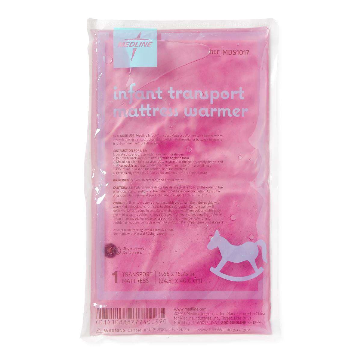 Medline Infant Transport Mattress Warmer, 10" x 16" (25 cm x 41 cm) - Case of 6 - Image 1