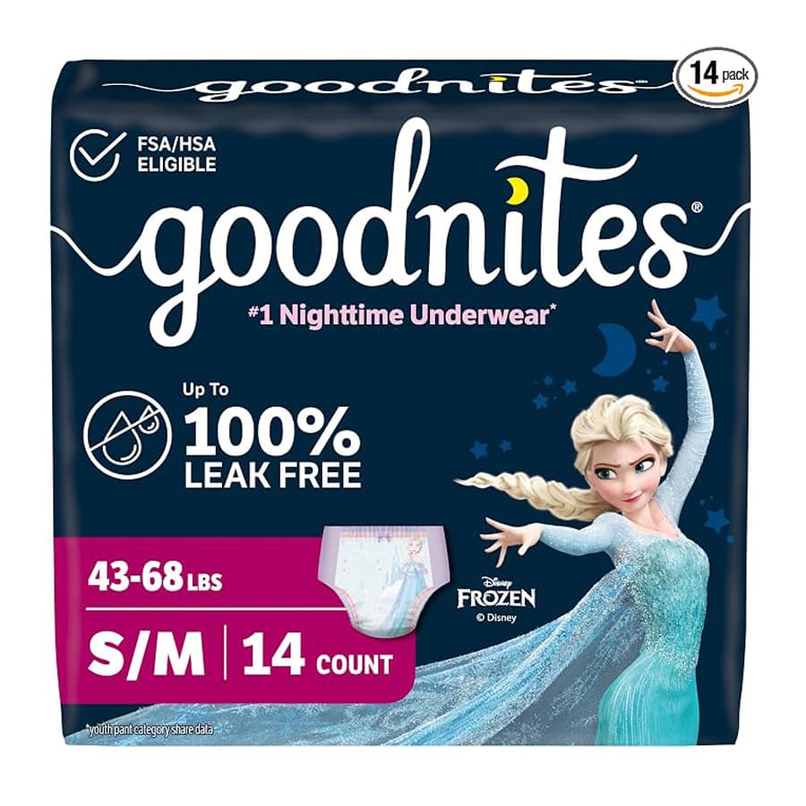 Goodnites Nighttime Underwear For Girls, Small-Medium - Case of 56 - Image 1