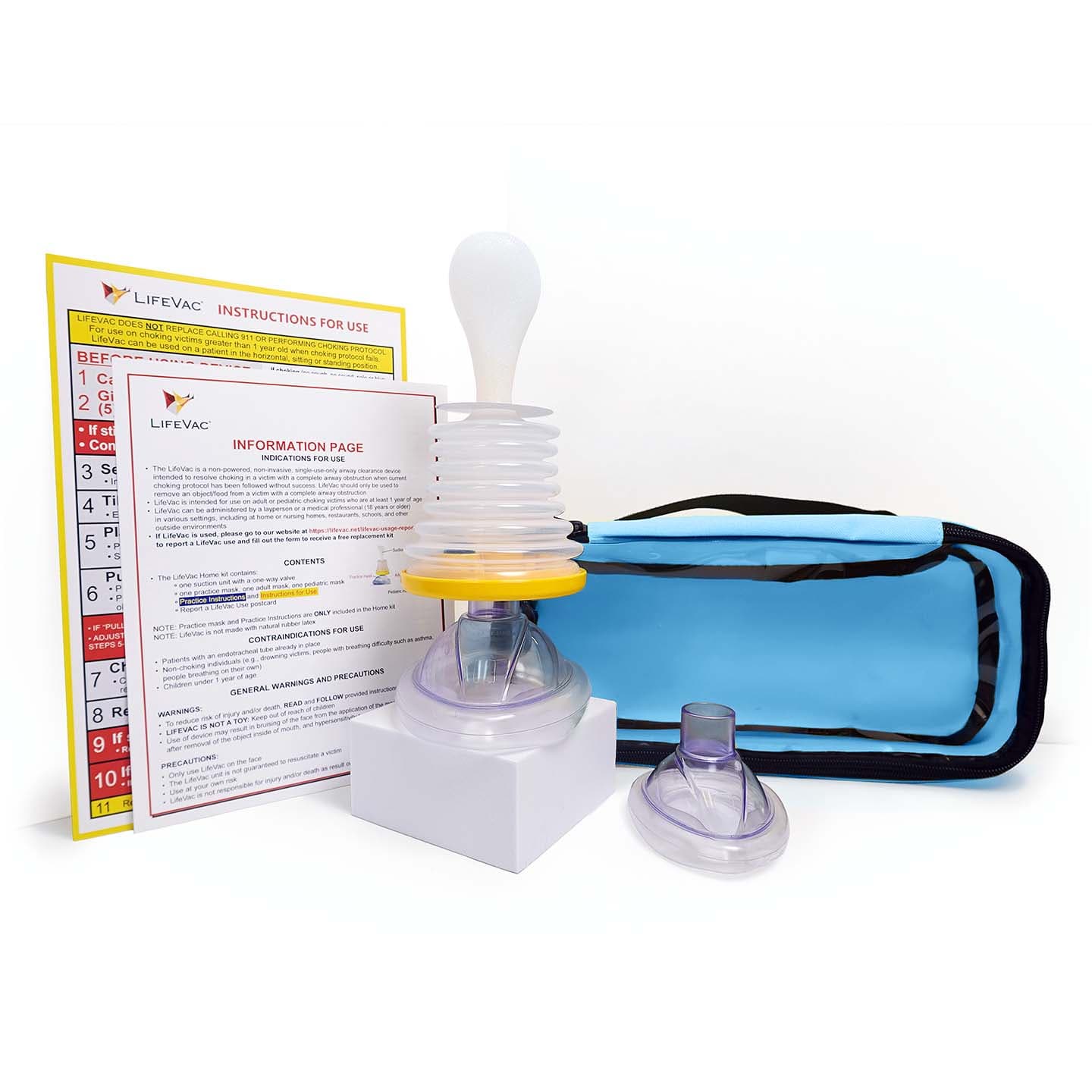 LifeVac Travel Kit For Airway Clearance Device, Blue Bag - Kit - Image 1