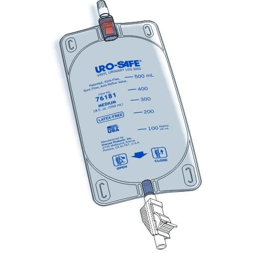 Uro-Safe Urinary Leg Bag With Semi-Transparent Front and Back - Image 3
