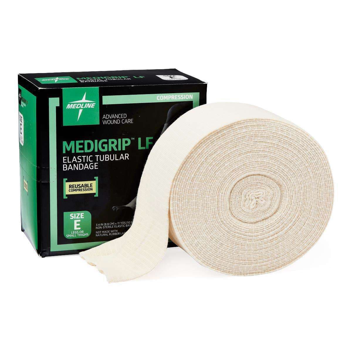 Medigrip LF Elastic Tubular Support Bandage, Size E, 3-1/2 Inch x 11 Yard - Each - Image 1