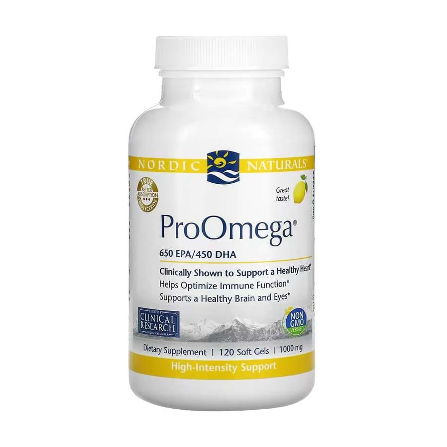 Nordic Naturals ProOmega Supplement softgels - Bottle of 120 - Image 1
