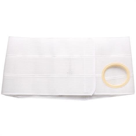 Nu-Form 9" Ostomy Support Belt, Prolapse Flap, 2-3/8 Inch Large, White - Each - Image 1