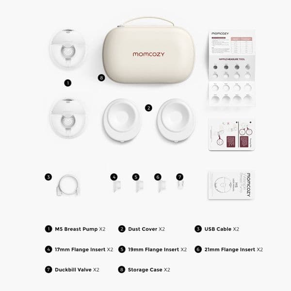 Momcozy M5 Smart Double Electric Breast Pump - Case of 12 - Image 2