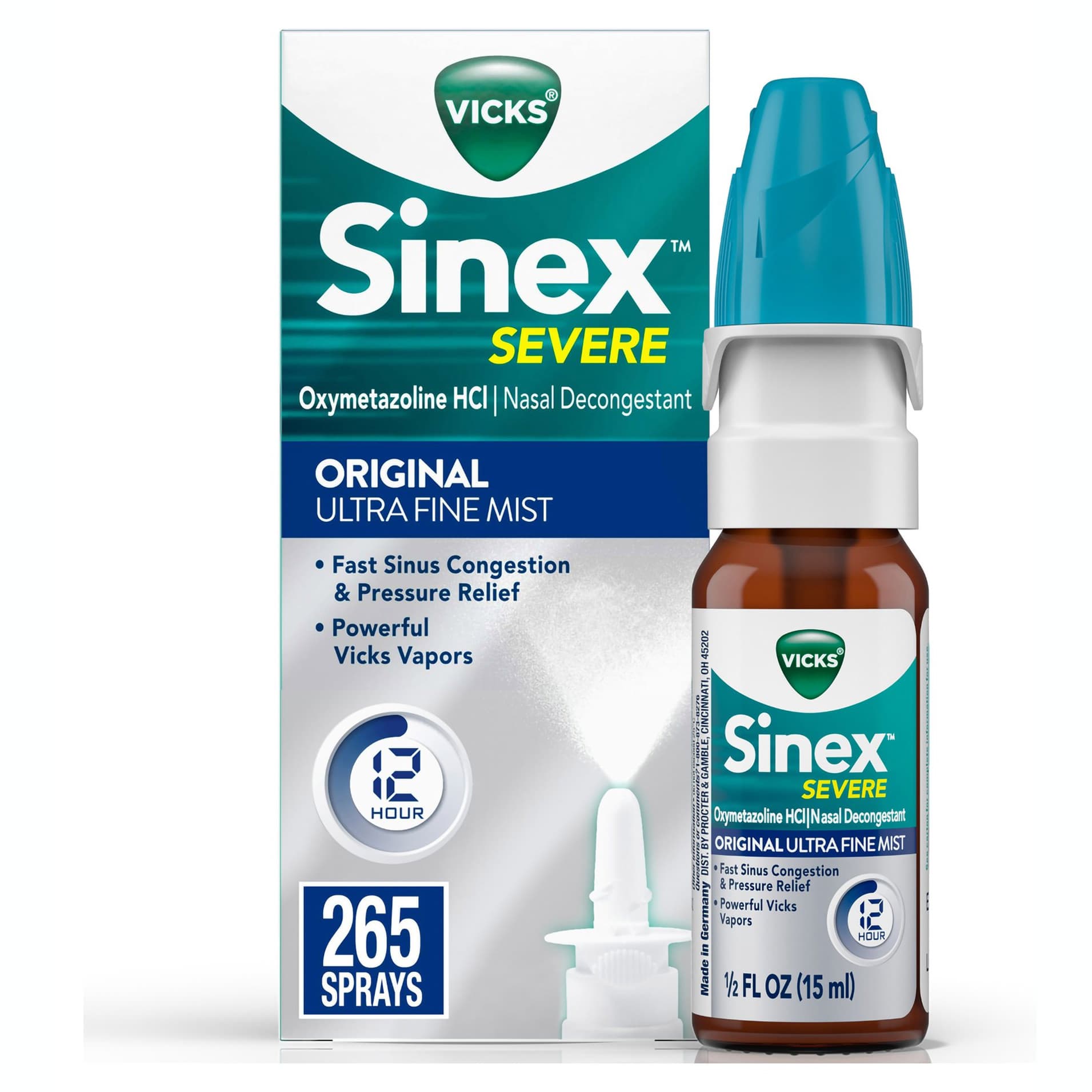 Vicks Sinex Nasal Decongestant 0.05% Nasal Spray, 0.5 oz - Each - Image 1