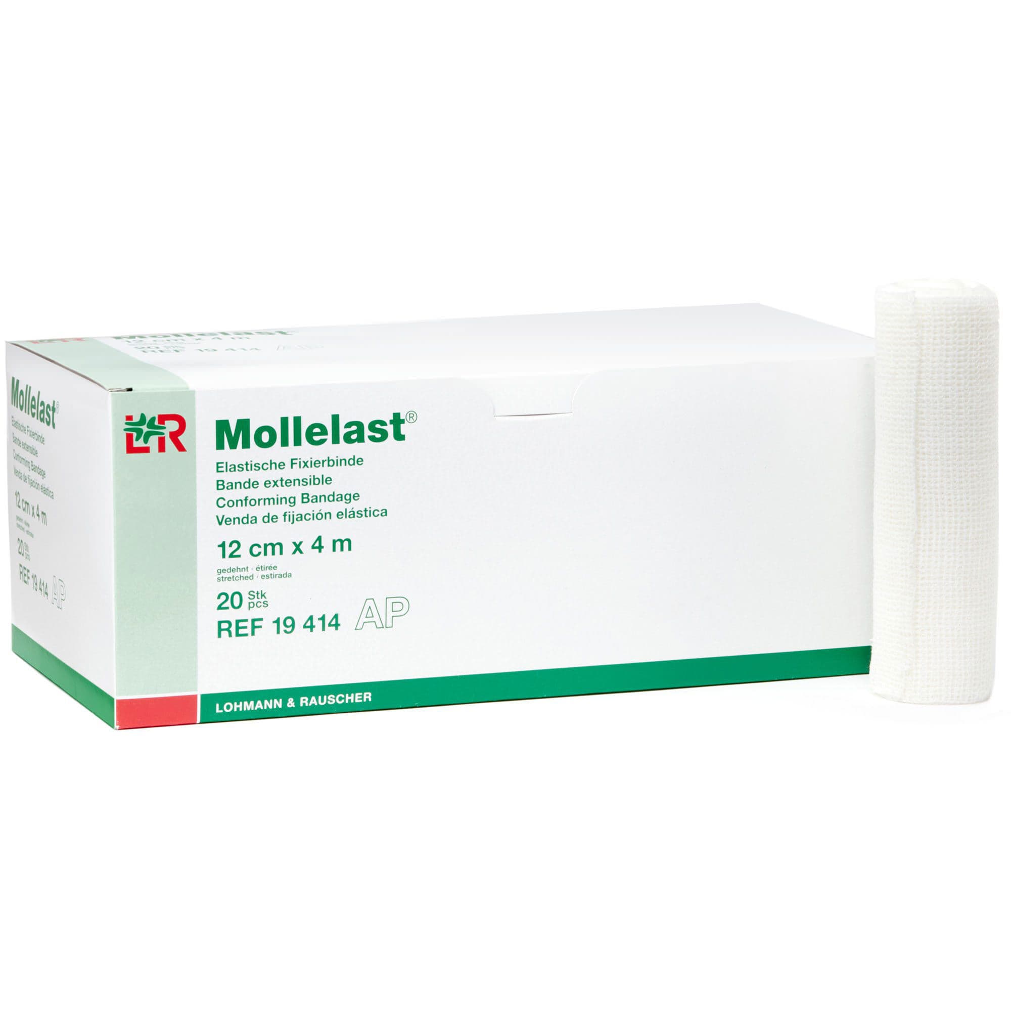 Mollelast Conforming Bandage, 4.7 Inch x 4.4 Yard - Box of 20 - Image 1