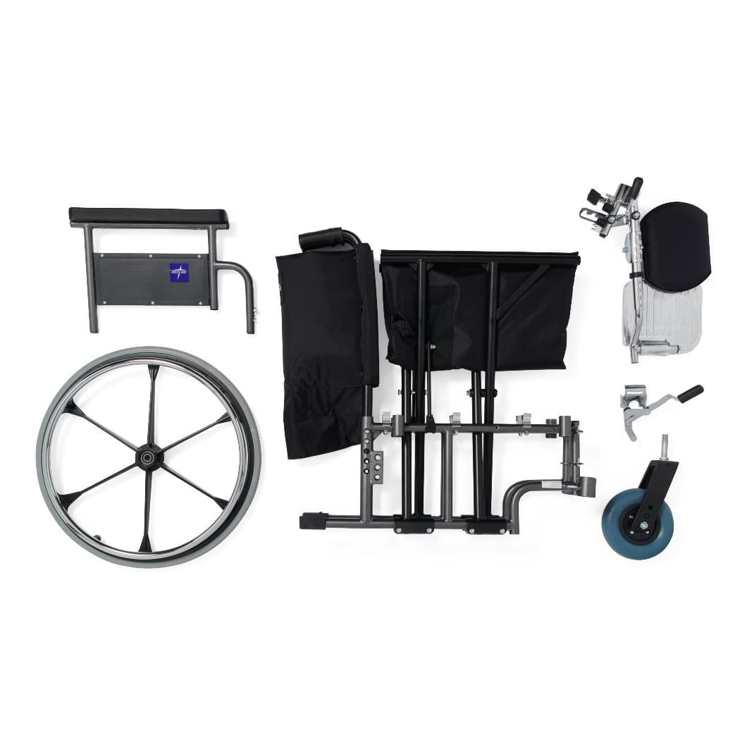 Medline Shuttle Extra-Wide Bariatric Wheelchair - Image 2