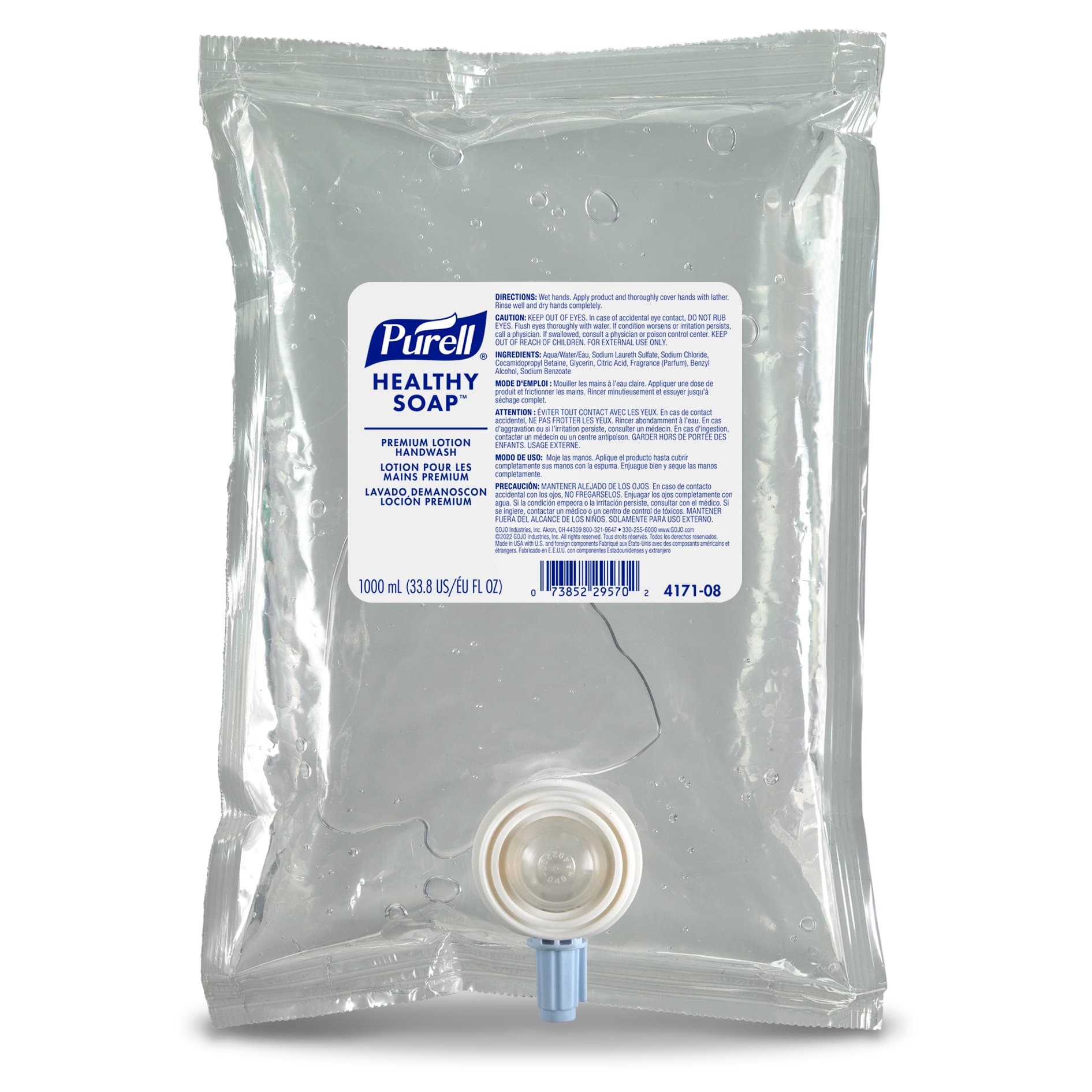 Purell Premium Lotion Handwash Refill for CS2 Dispenser,, 1000 mL - Case of 8 - Image 1