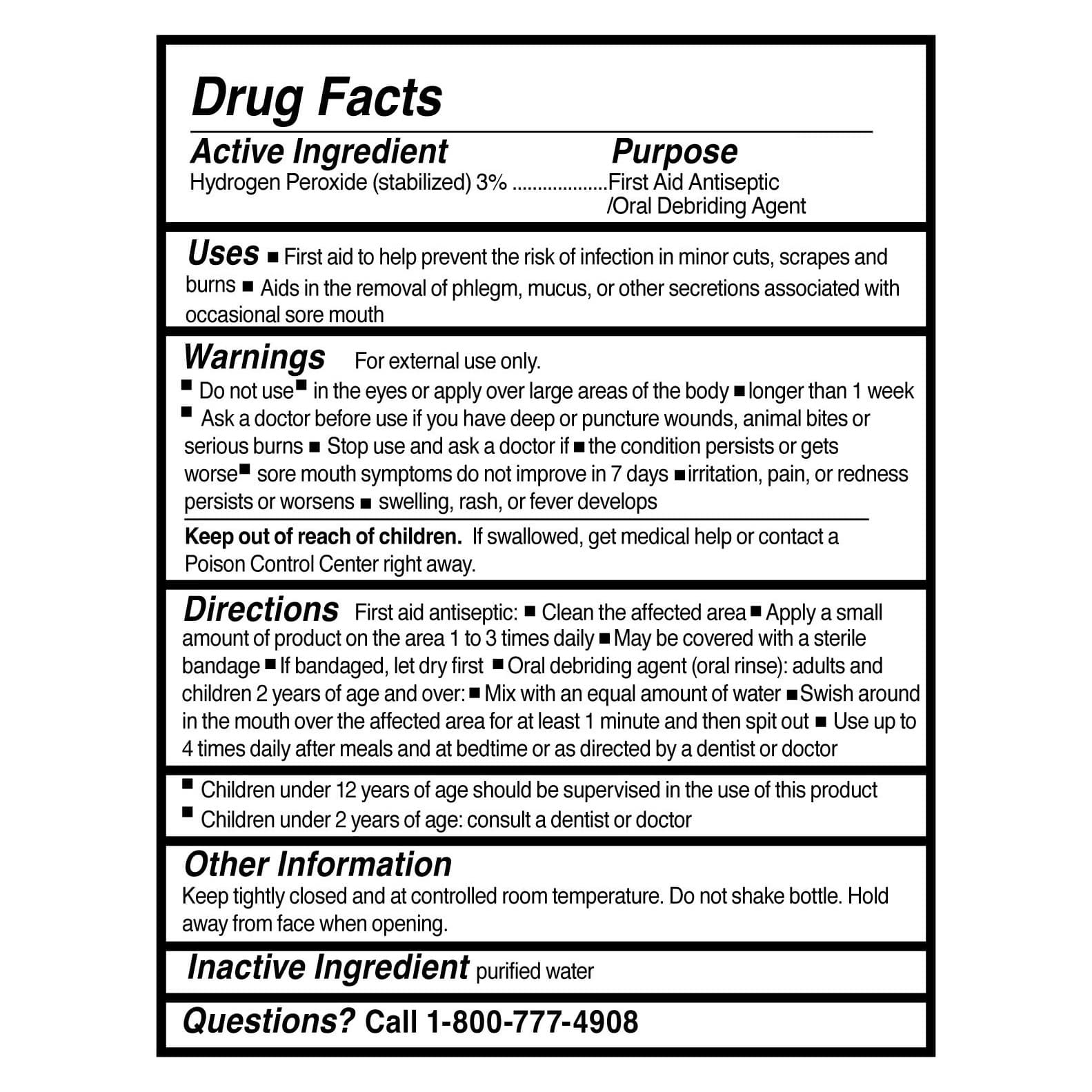 McKesson Hydrogen Peroxide 3% Solution - Image 3