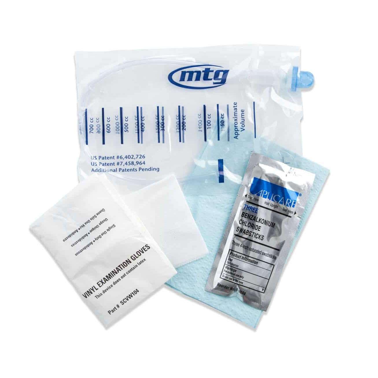 EZ-Advancer Mini-Pak Closed System Intermittent Catheter Kit, 16 Fr, 16" - Case of 100 - Image 1