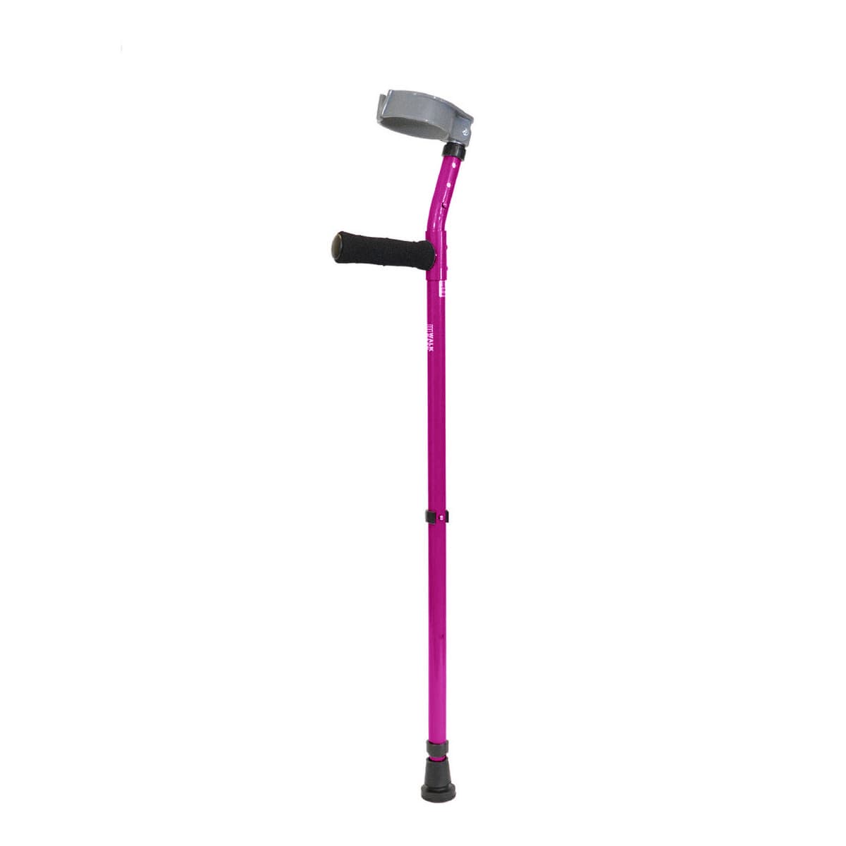 Walk Easy small adult forearm height adjustable crutches with 3.5" adjustable full cuff (pair) - Fushcia - Image 1
