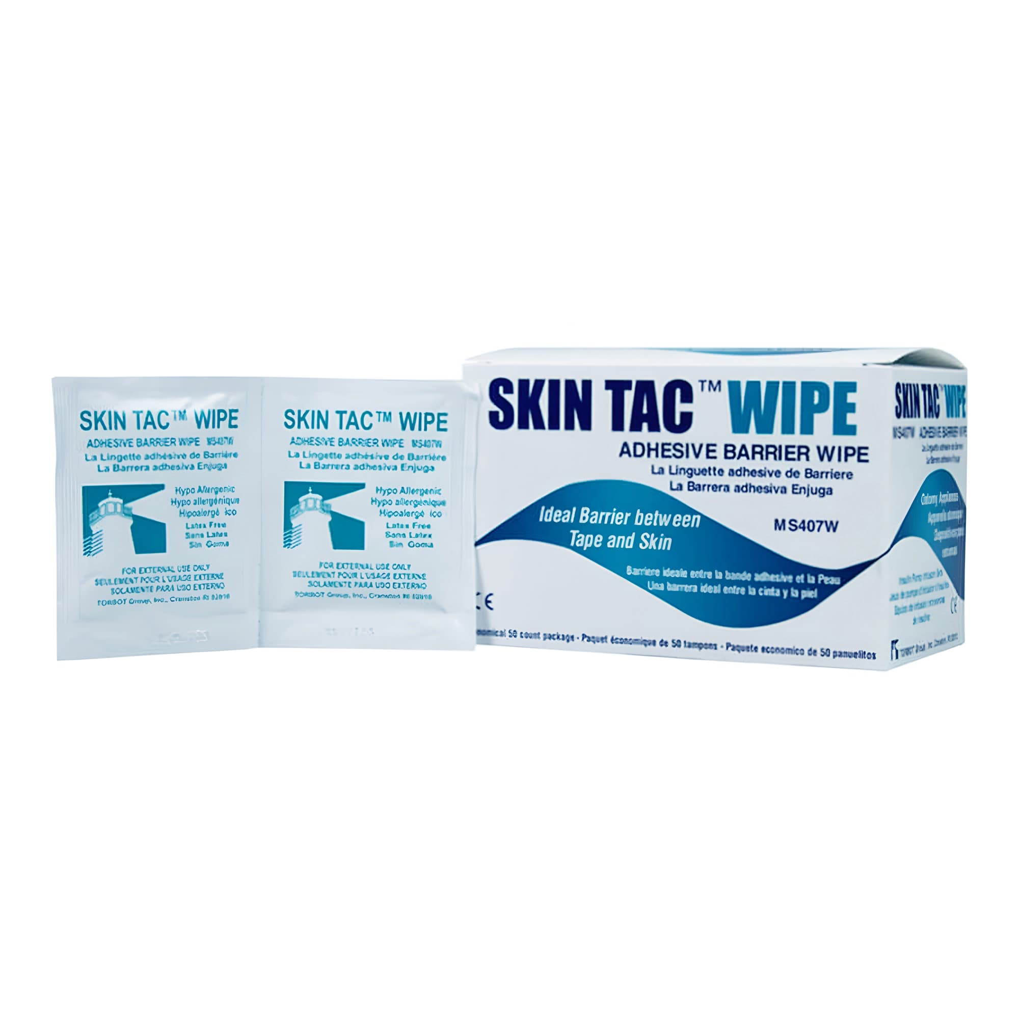 Skin Tac Adhesive Barrier Wipes - Box of 50 - Image 1