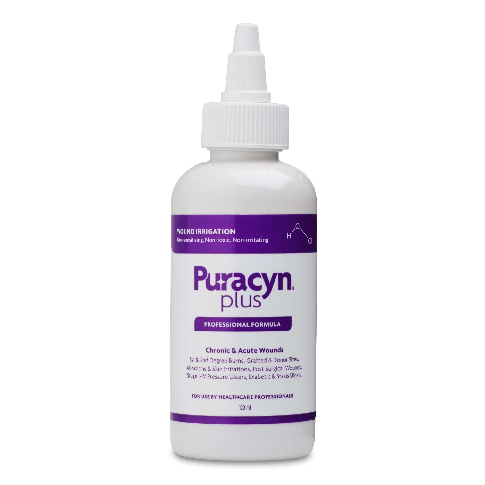 Puracyn Plus Professional Wound Irrigation Solution with Twist Top Bottle, 4 oz - Image 1