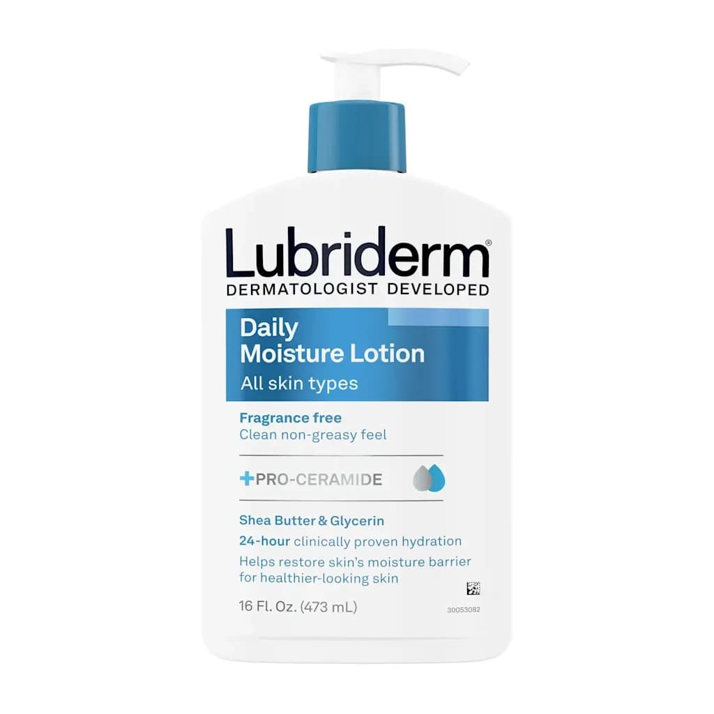 Lubriderm Daily Moisture Lotion, Fragrance-Free, 16 oz - Case of 12 - Image 1