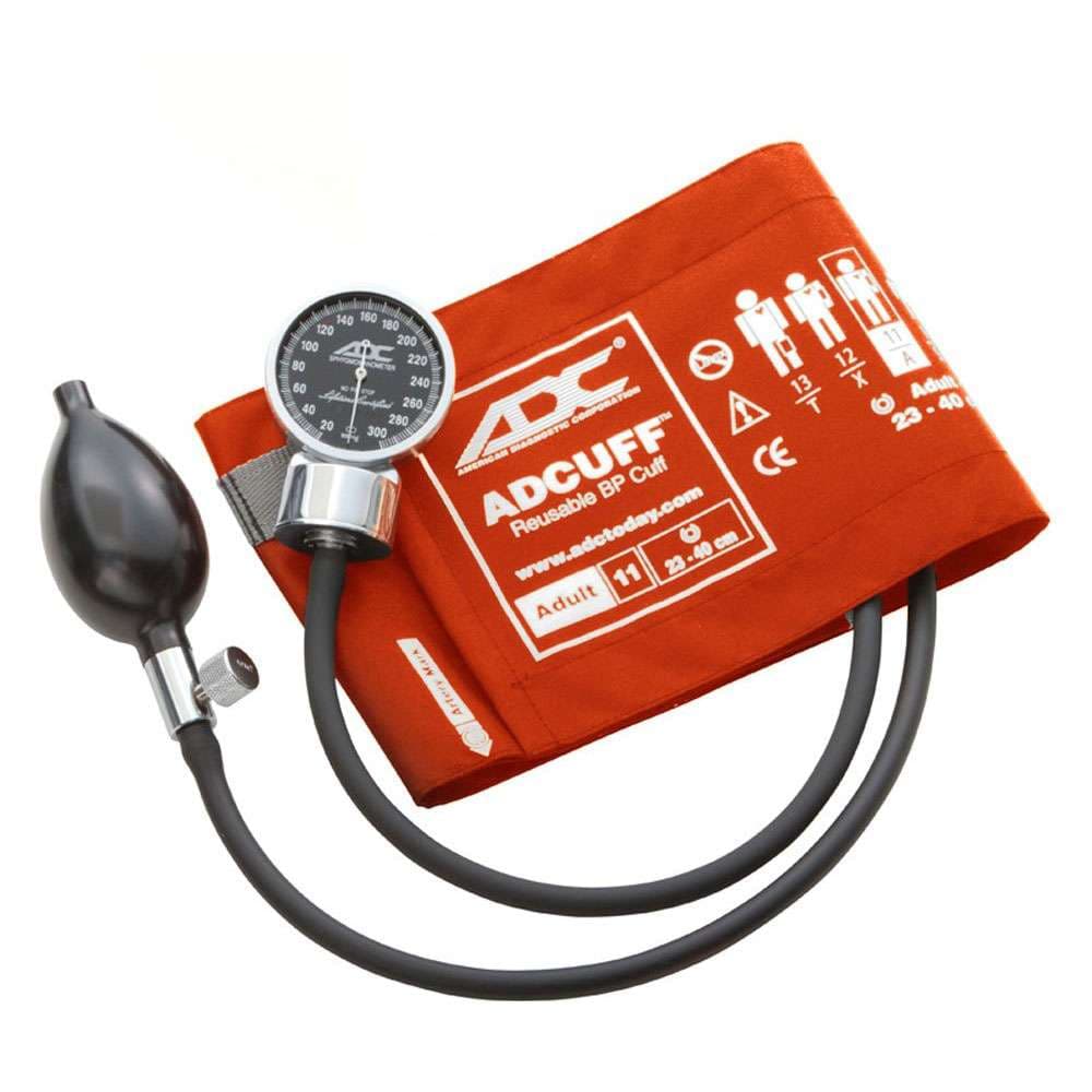 ADC Diagnostix Pocket Aneroid Sphyg, Orange, Adult-Each - Image 1