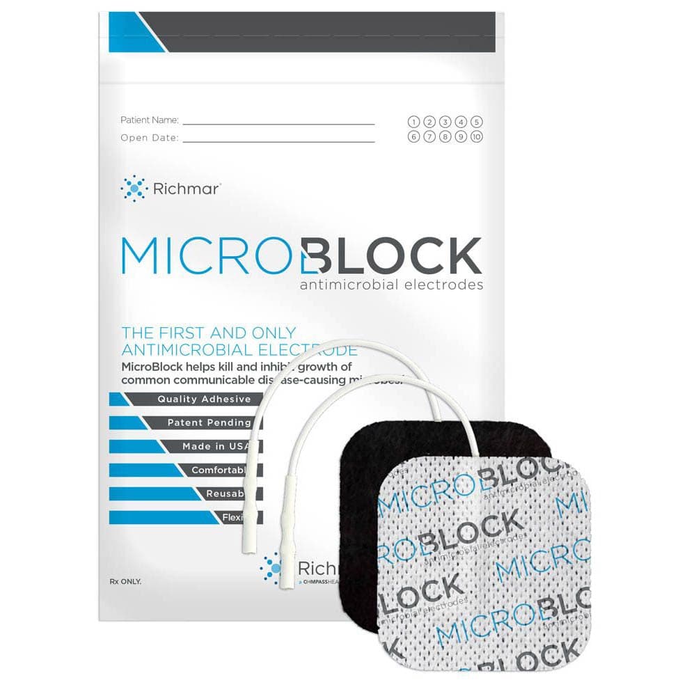 MicroBlock Cloth Electrode 2" x 2" Square - Package of 4 - Image 1