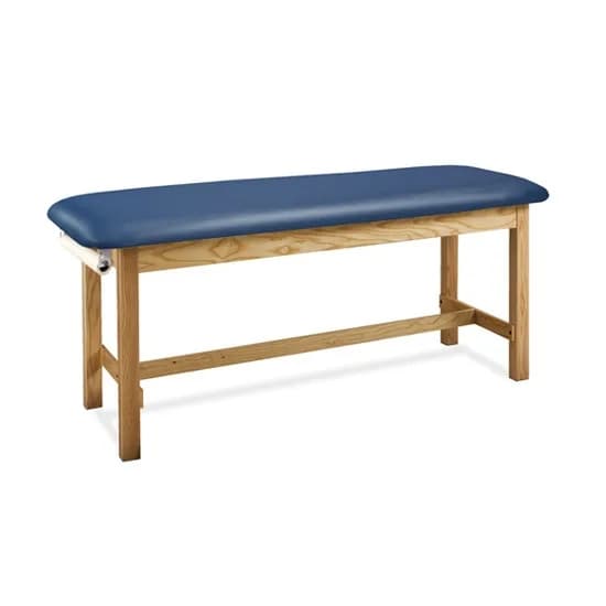 Clinton Classic Express Flat Top Treatment Table with H-Brace, Royal Blue, 27" W x 72" L x 31" H - Image 1