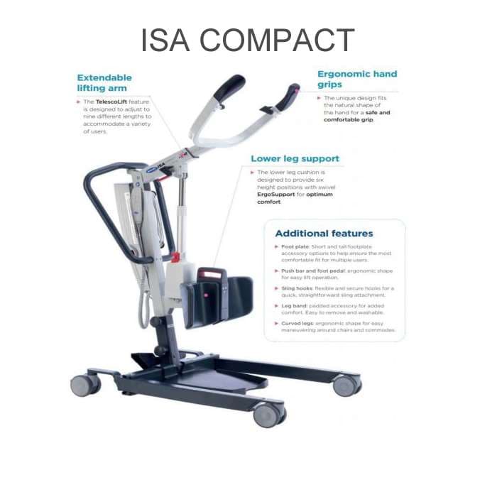 Invacare ISA Compact/ISA XPlus Stand-Up Patient Lift - Image 6