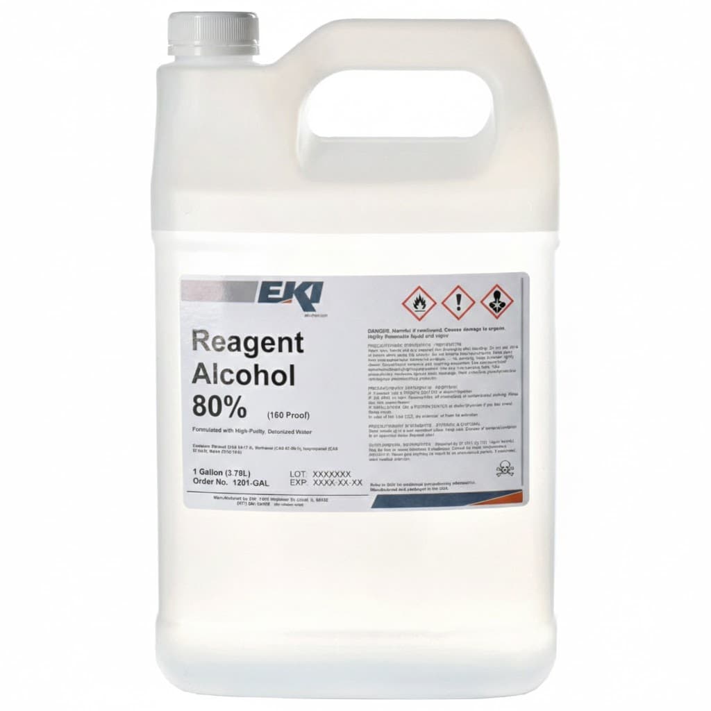 Chemistry Reagent Alcohol, 80 %, 1 Gallon - Case of 4 - Image 1