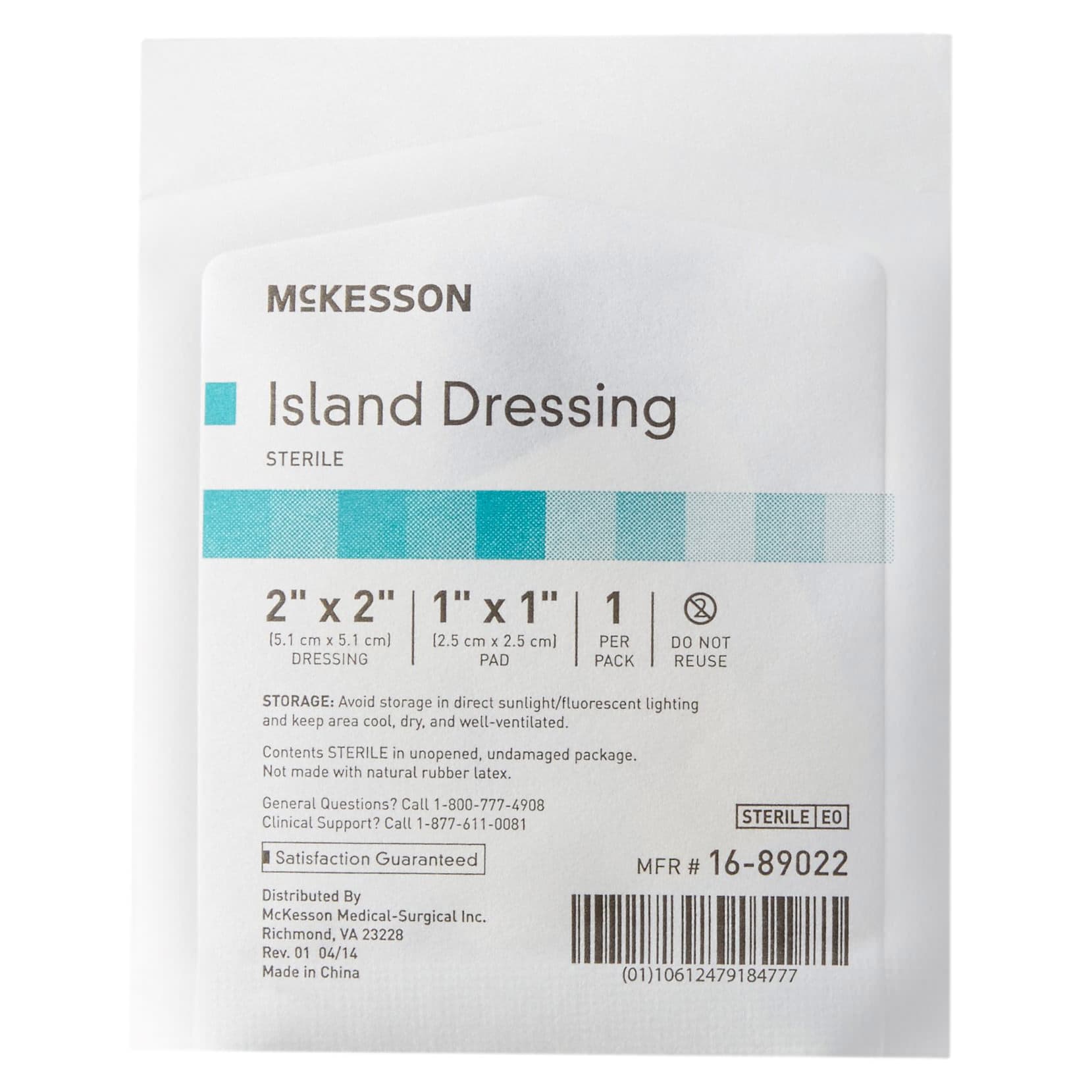 McKesson Adhesive Island Dressing, 2 x 2 Inch - Image 1