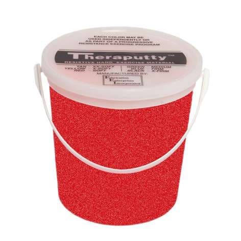 CanDo Sparkle Theraputty Exercise Material, 5 Lbs, Red, Soft - Image 1
