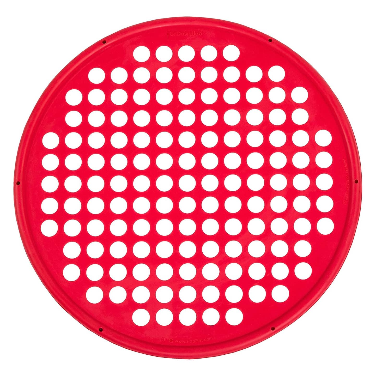 CanDo Hand Exercise Web, Low Powder, 14 Inch Diameter, Light, Red, Latex - Image 1