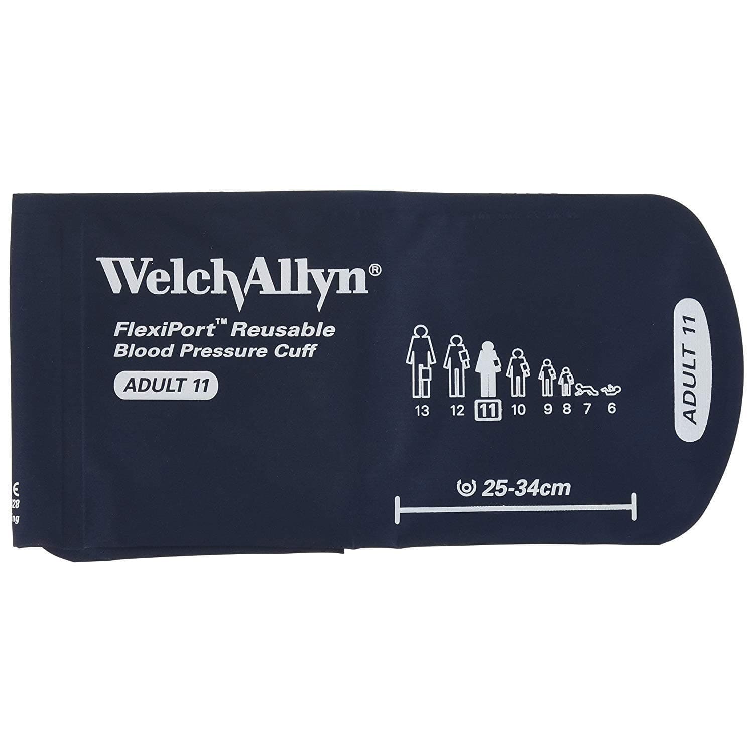 WelchAllyn Blood Pressure Cuff, Adult Arm, Nylon Cuff, Medium, Royal Blue - Image 1