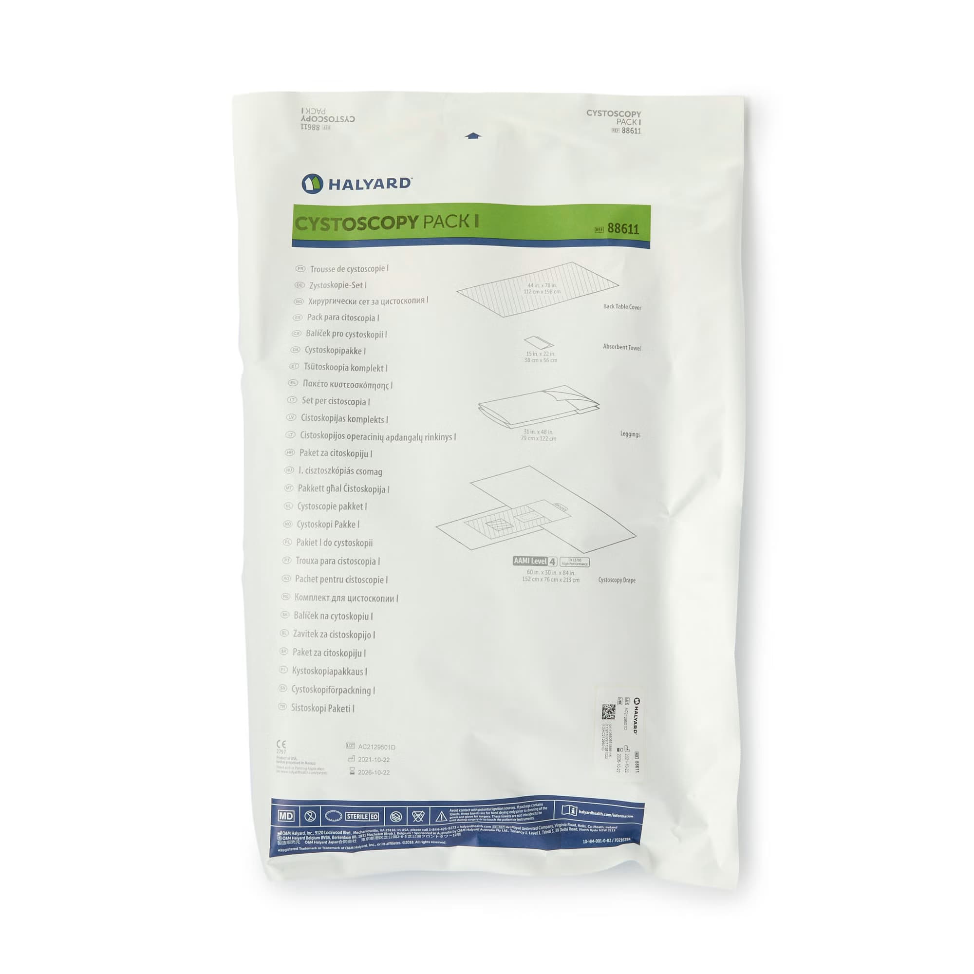 Halyard Urology Drape Pack Cystoscopy Pack I - Each - Image 1