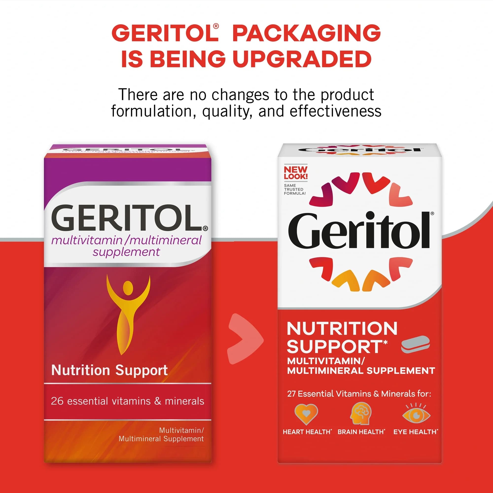 Geritol Multivitamin - Multiminerals Nutrition Support Tablets - Bottle of 100 - Image 2