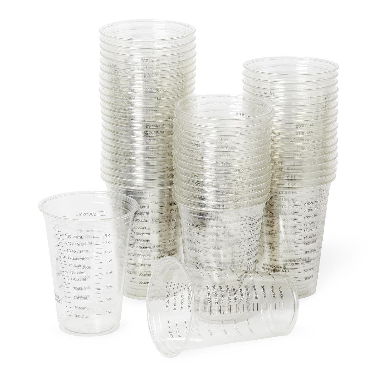 Medline Disposable Graduated Cold Plastic Drinking Cups - Image 2