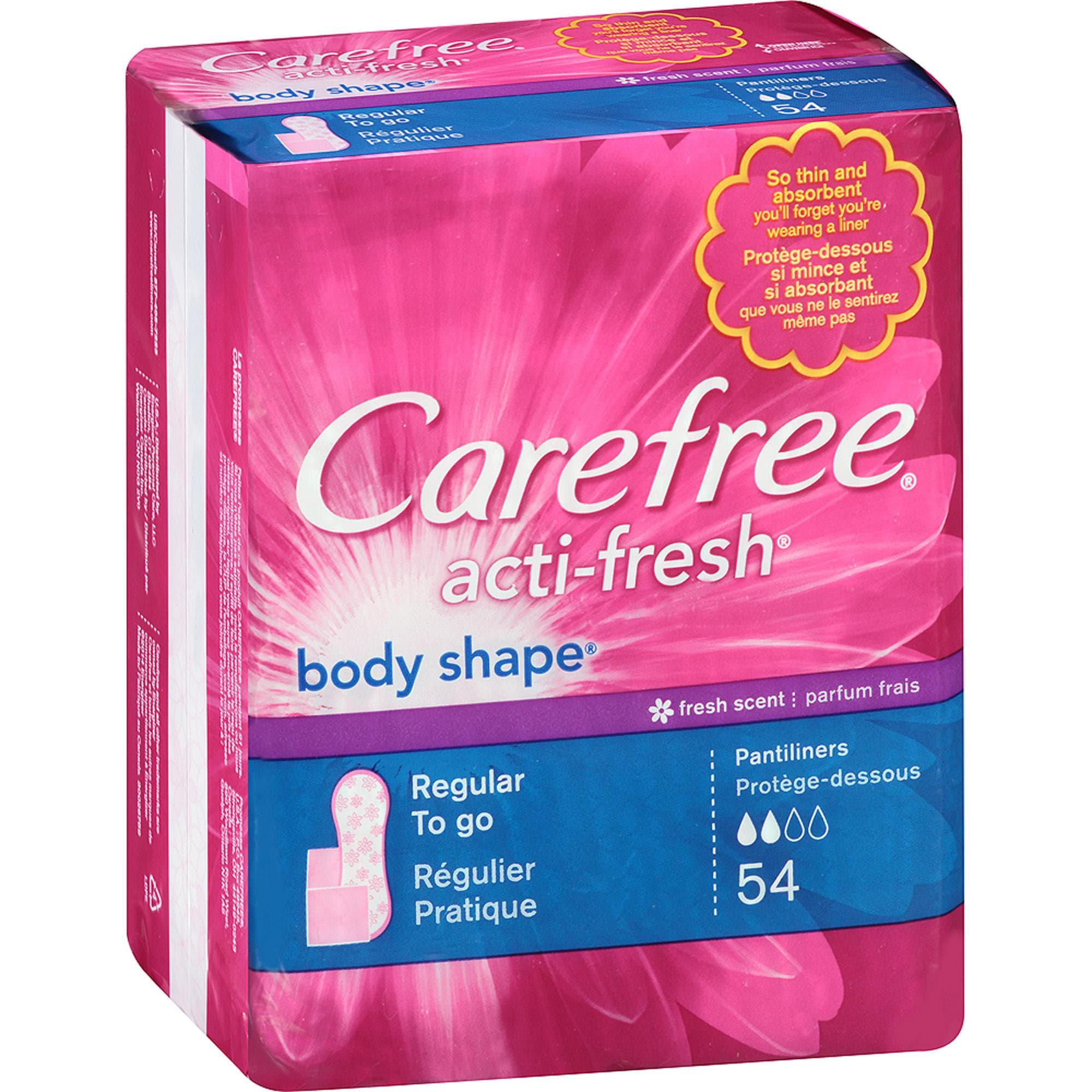 Carefree actifresh Panty Liner, Regular Absorbency - Package of 54 - Image 1