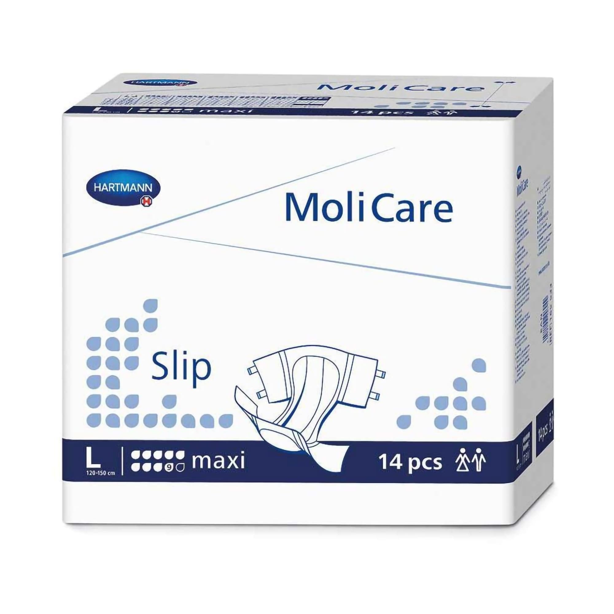 MoliCare Slip Maxi Incontinence Brief, Large - Case of 56 - Image 1