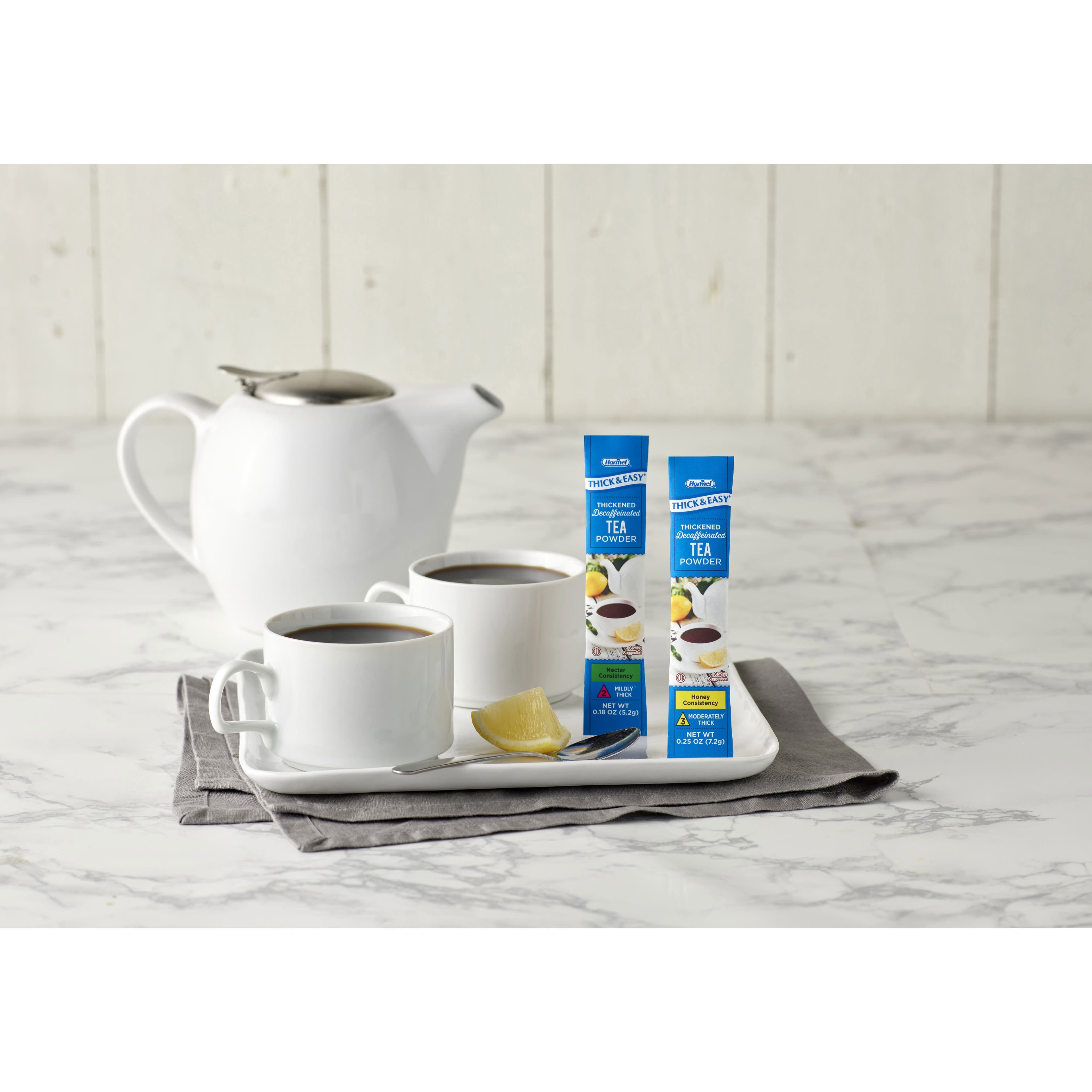 Thick and Easy Food and Beverage Thickener, Tea Flavor, 7.2 Gram - Case of 72 - Image 2
