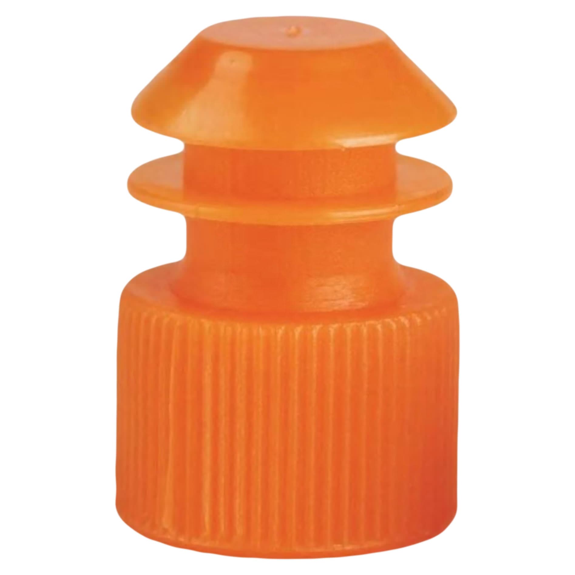 McKesson Tube Closure For Use with 13 mm Blood Drawing Tubes, Flanged Plug Cap, Orange - Bag of 1000 - Image 1
