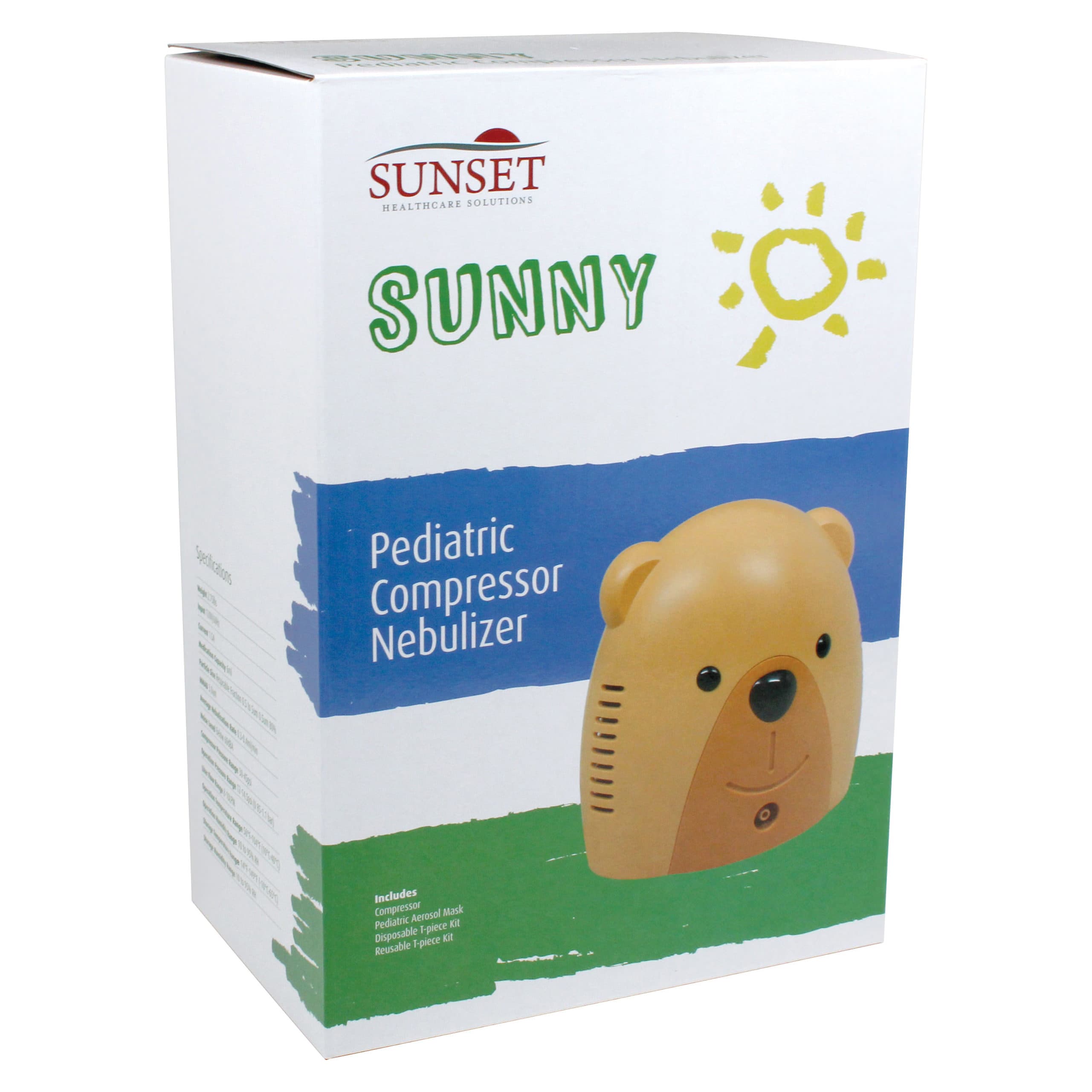 Sunset Healthcare Bear Pediatric Nebulizer Compressor - Each - Image 1