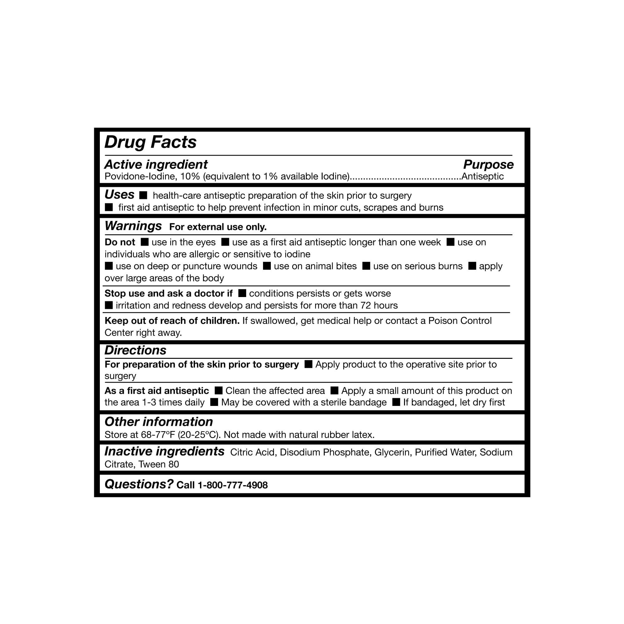 McKesson Povidone Iodine Skin Prep Solution, Jug, 1 Gallon - Case of 4 - Image 2