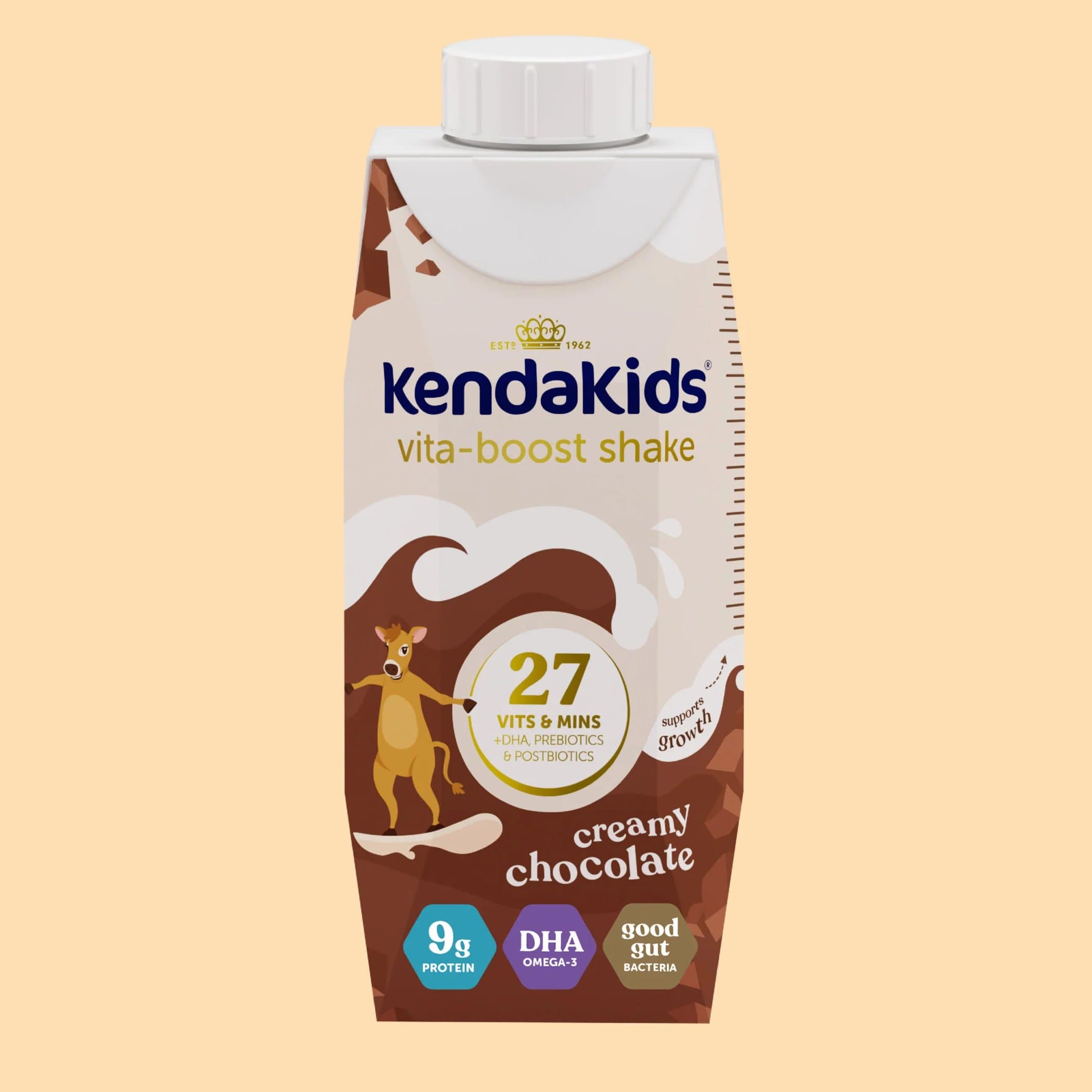 KendaKids Complete Nutrition Shake, Creamy Chocolate, 8 Oz - Case of 24 - Image 1