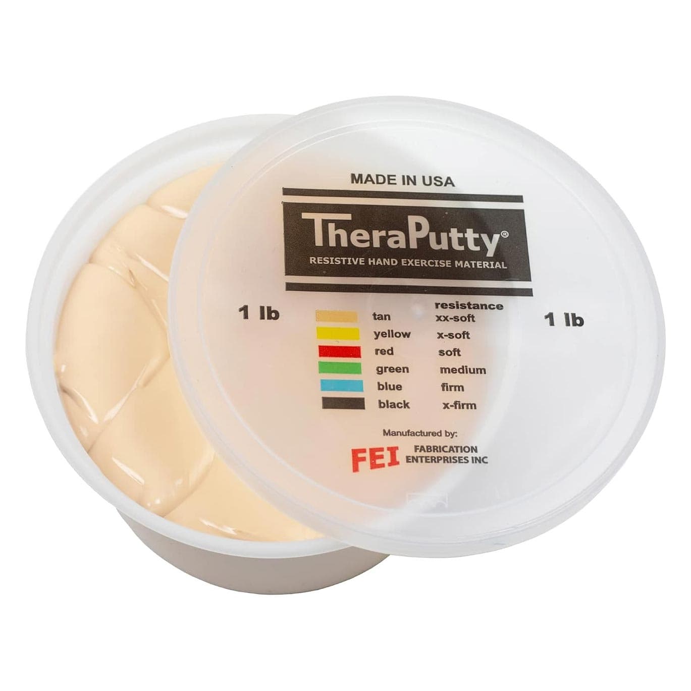 Theraputty Scented Exercise Material, Vanilla Scented, 1 Lbs, Tan, 2X Soft - Image 1