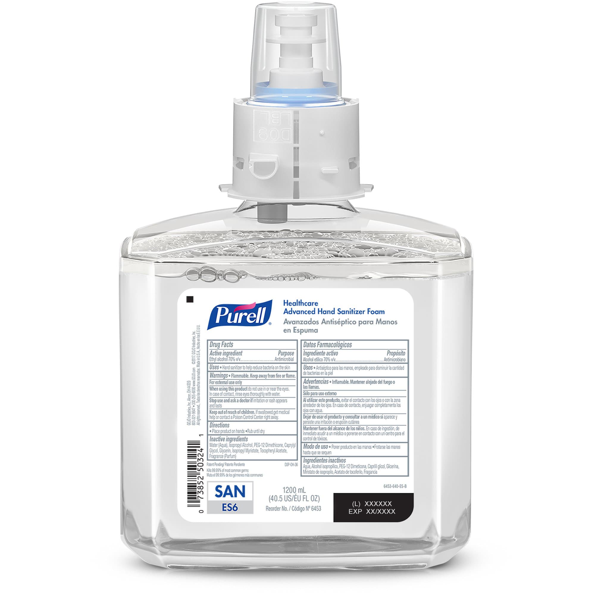 Purell Advanced Hand Sanitizer Refill for ES6 Dispenser, 1200 mL - Case of 2 - Image 2