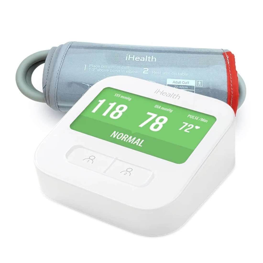 iHealth Clear Standard Wireless Blood Pressure Monitor - Image 1