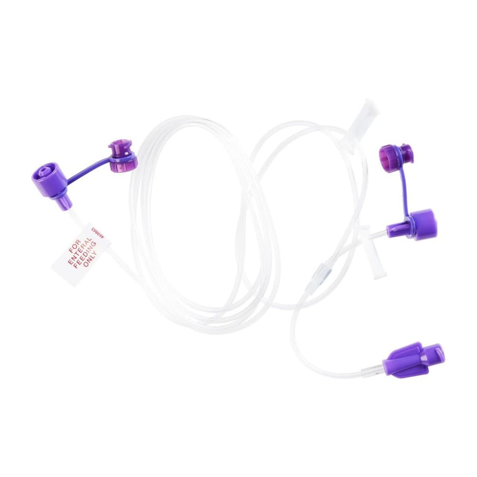 Kangaroo Bifurcated Extension Set with ENFit Connection, Sterile, 60 Inch - Each - Image 1