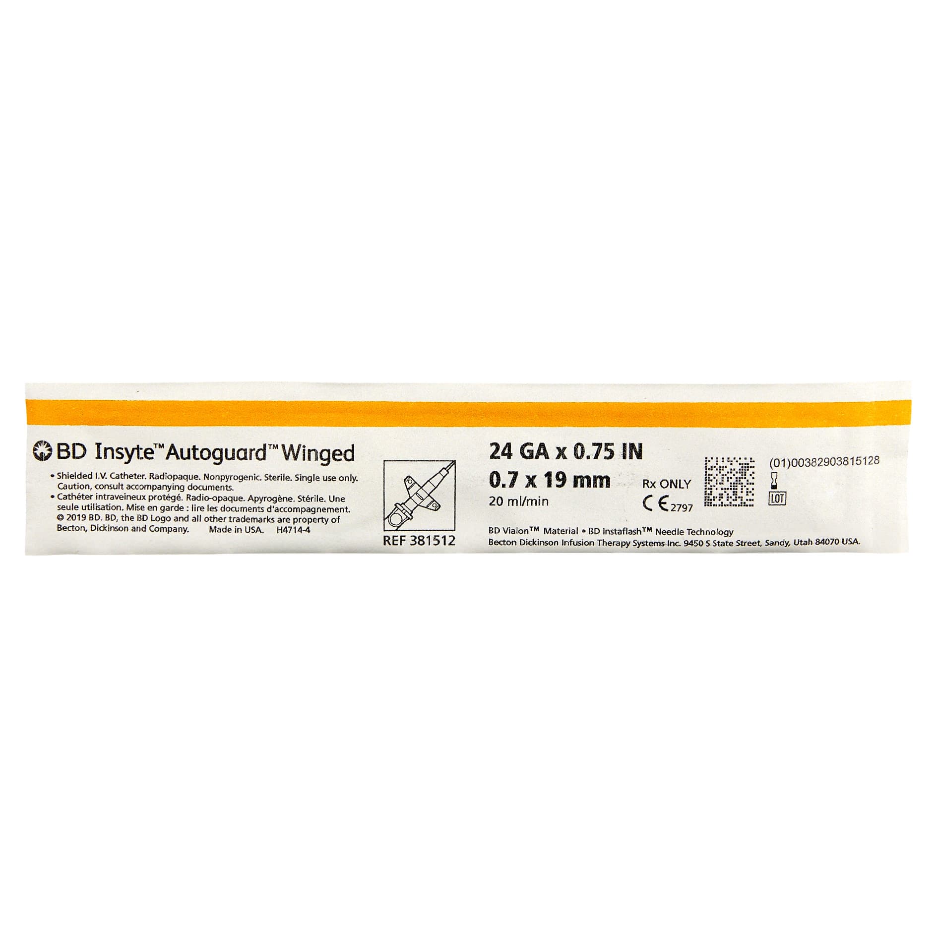 BD Insyte Autoguard Winged Shielded IV Catheters - Image 3