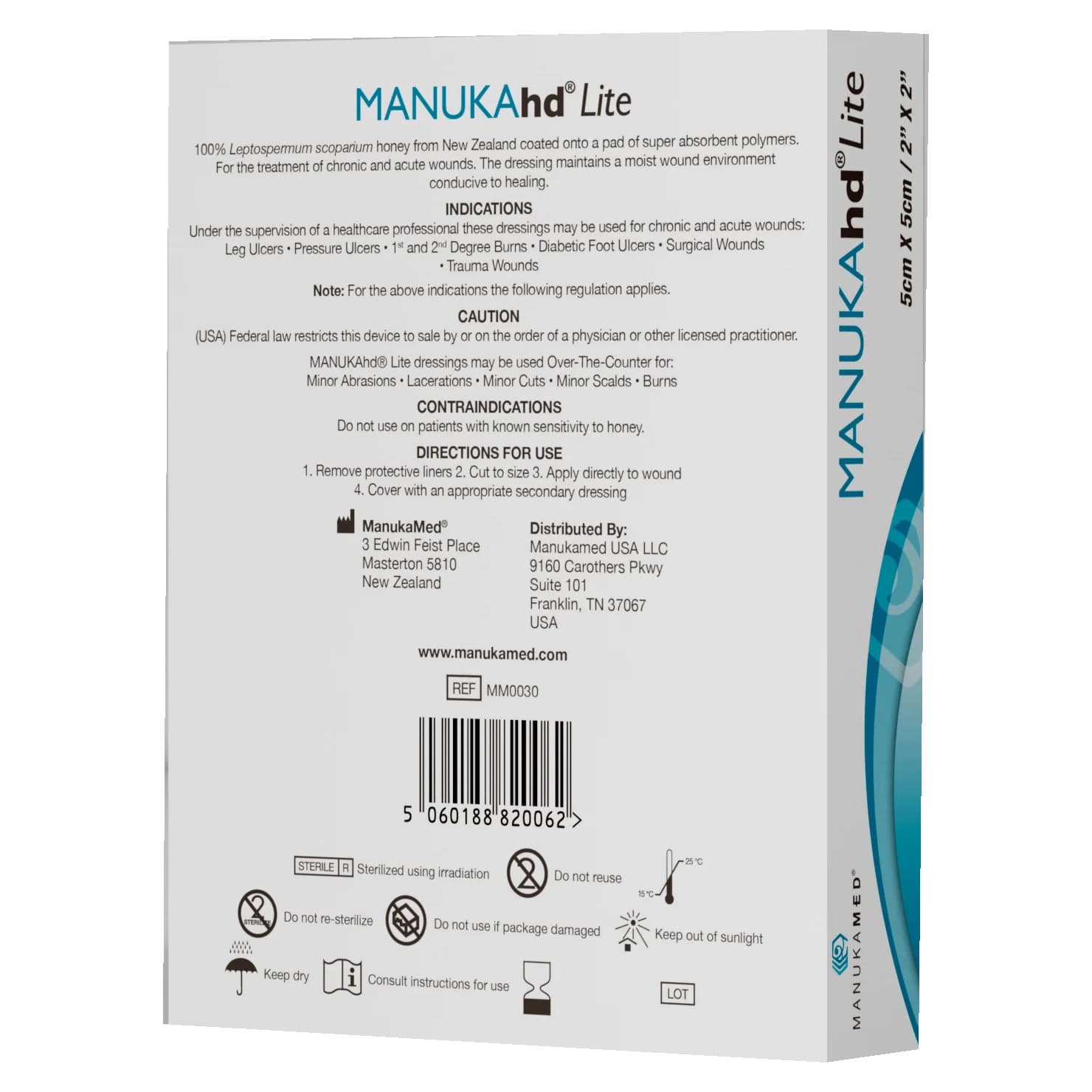 ManukaMed Manukahd Lite Honey Impregnated Dressing - Image 2