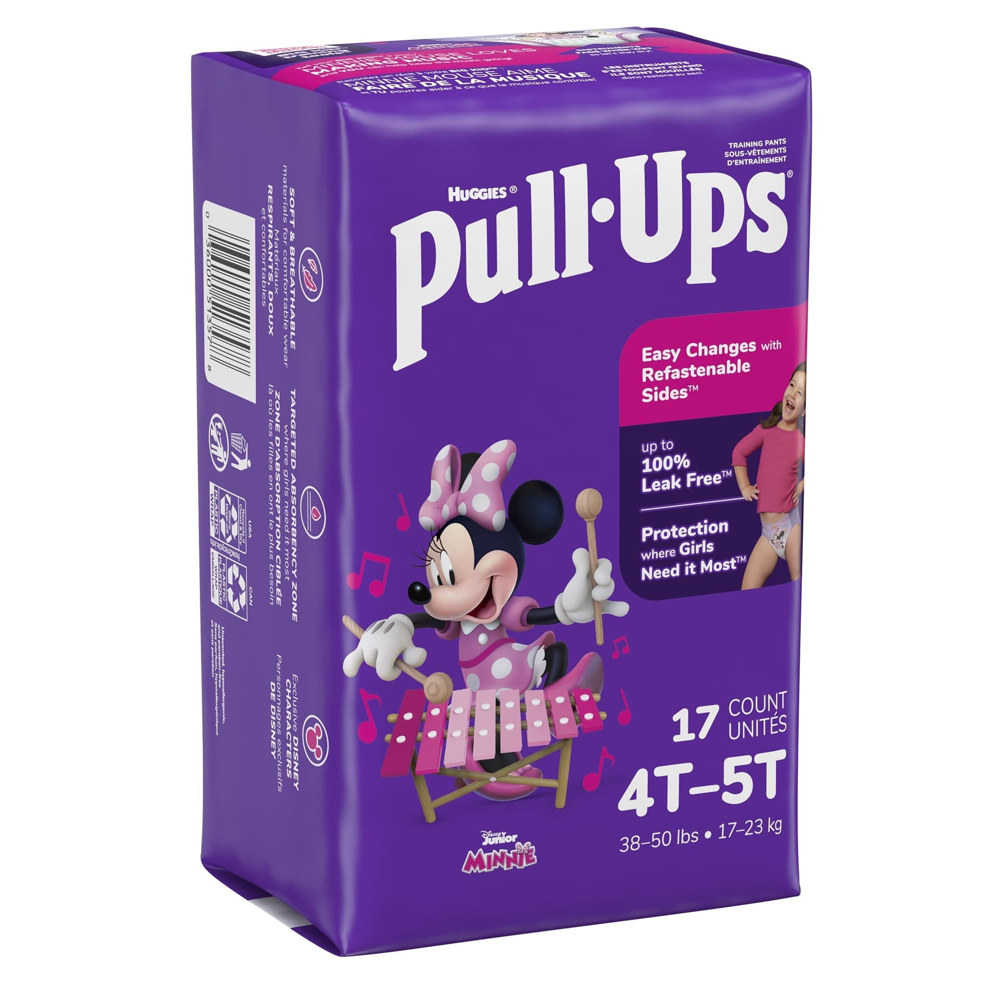 Pull-Ups Potty Training Pants For Girls, 4T-5T - Case of 68 - Image 1