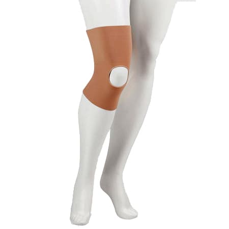 Juzo Genu 323 Exprt Knee Support With Two Lateral Spirals 30-40mmHg Beige, With Open Patella, Size 3 - Image 1