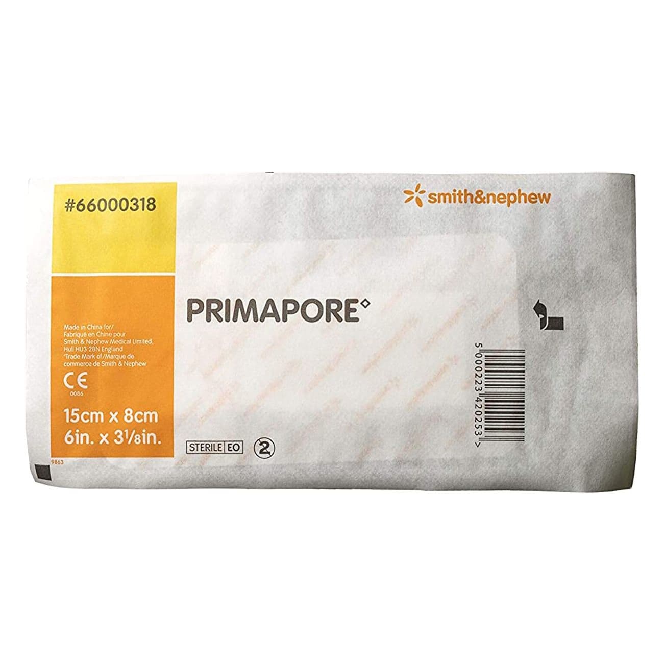 Primapore Adhesive Dressing, 3-1/8 x 6 Inch, White, Sterile - Each - Image 1