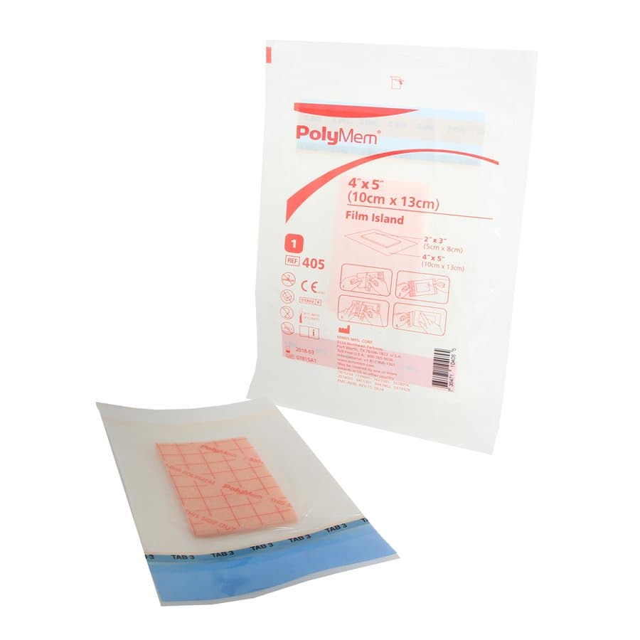 PolyMem Film Adhesive Dressings, 4 x 5 Inch - Each - Image 1