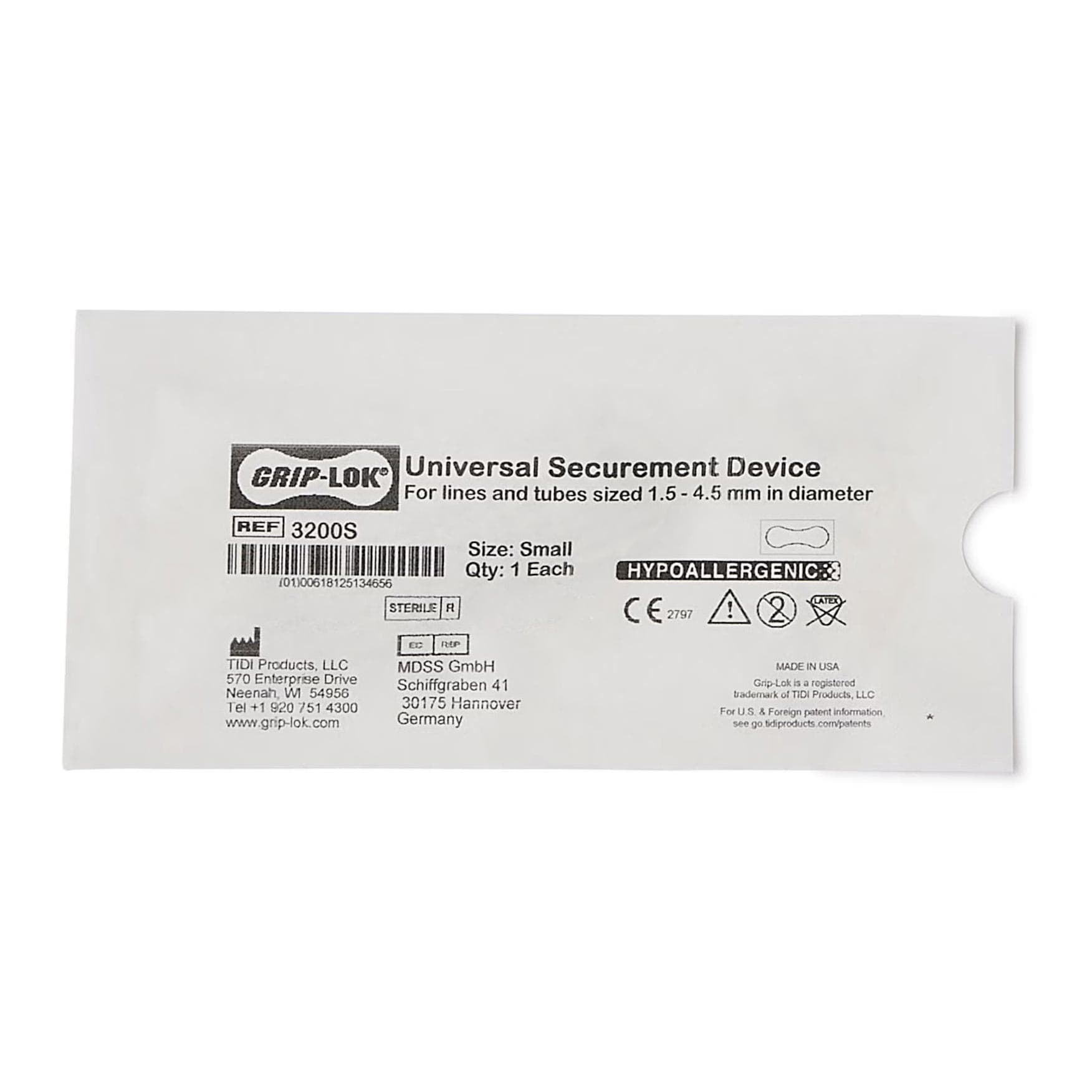 Grip-Lok General Securement Device for Universal Catheter, Small - Each - Image 1