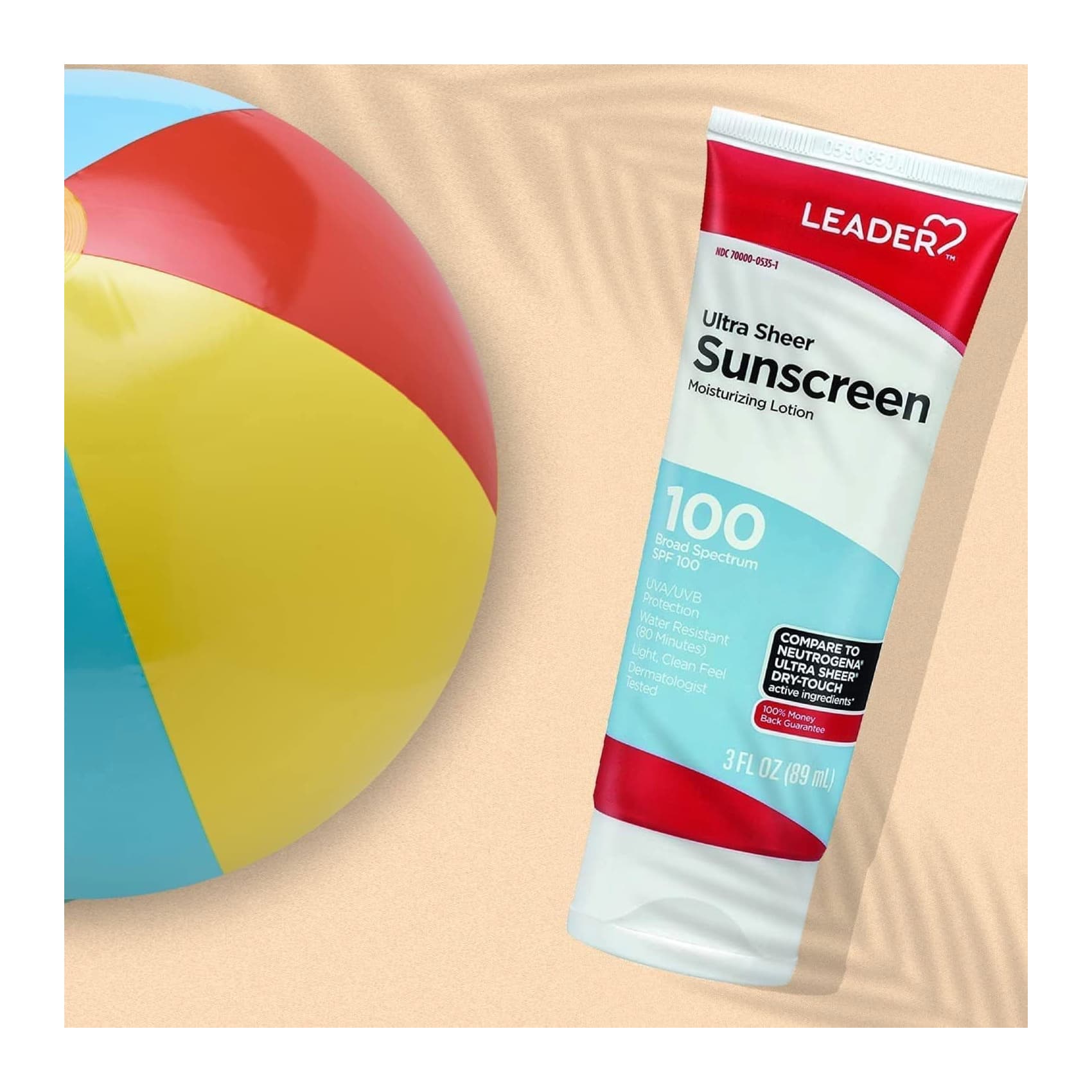 Leader Ultra Sheer Sunscreen Lotion, SPF 100, 3 oz - Each - Image 3